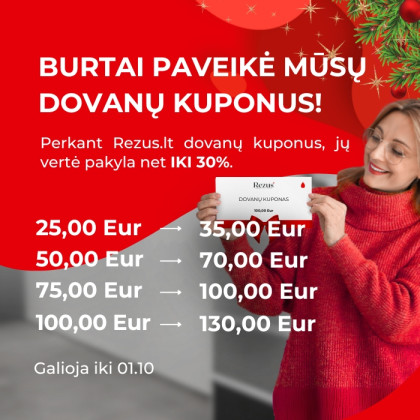 REZUS DOVANŲ KUPONAI