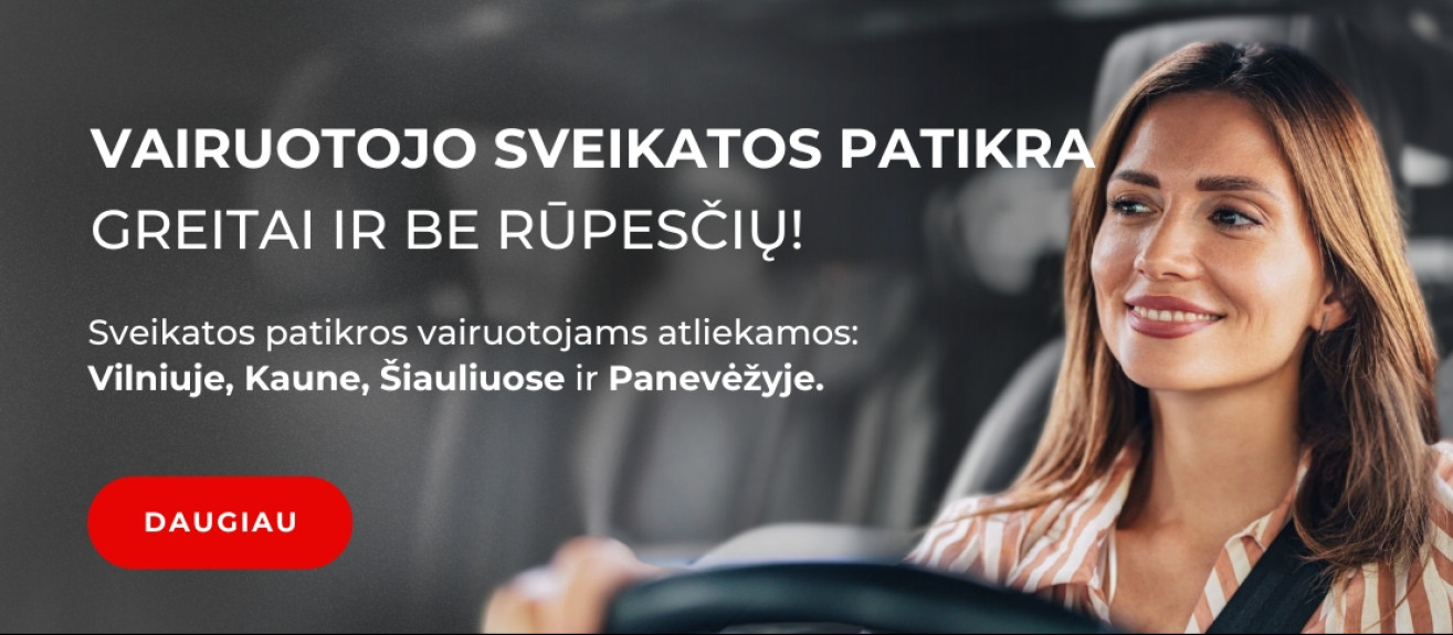 vairuotojo patikros