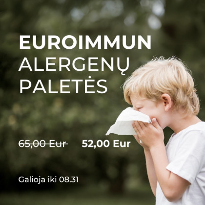 Akcija EUROIMMUN alergenų paletėms